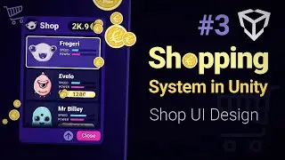 Unity Shopping System (Part 3), Shop UI design