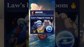 Trafalgar Law makes the biggest room ever 🔥😮 #shorts #anime #onepiece #luffy #zoro #sanji