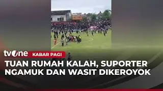 Pertandingan Sepak Bola Liga 4 Ricuh, Wasit Dikeroyok Massa | Kabar Pagi