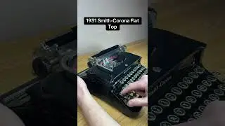 How to use all functions on a 1931 Smith-Corona Flat Top vintage portable typewriter