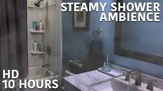 Steamy Shower Ambience (with running faucet) for Deep Sleep & Relaxation - 10 Hours #sleep #relax