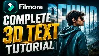 Filmora 15 Complete 3D Text Tutorial for Beginners | Text Behind Effect & AI Cutout | Chap 17