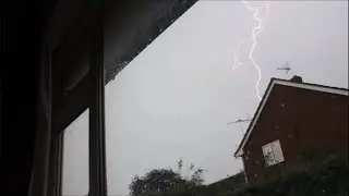 Massive Thunderstorm - Leicestershire UK  - 12th June 2023 (HD Video)