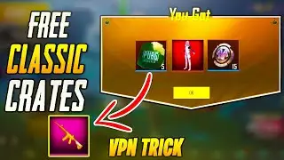 How To Get 10 FREE CLASSIC Crate Coupons Using VPN Trick | PUBG Mobile
