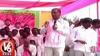 Minister Harish Rao Criticizes PCC Chief Uttam Kumar Reddy Over Dindi Irrigation Project | V6 News