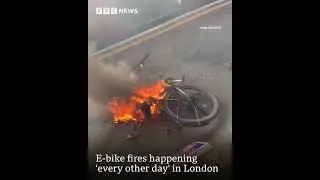 E-Bike Fire Dangers in London 🔥🚲| Original Video Credits 🎥 @bbclondon via Instagram