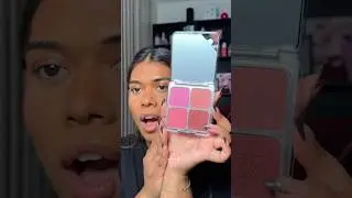 HUDA blush palettes on dark skin, first impressions #blushpalette #powderblush #hudabeauty