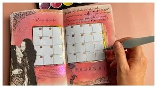 Bullet Journal Febbraio 2021 Plan With Me February 2021|| Dracula e Mina ❤️🧛‍♂️  Bullet Journal ITA