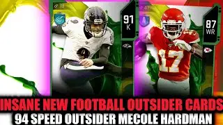 INSANE 94 SPEED MECOLE HARDMAN! FOOTBALL OUTSIDER CARDS! 91 JUSTIN TUCKER! | MADDEN 20 ULTIMATE TEAM