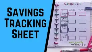 Creating a Savings Tracker // Happy Planner Filler Paper
