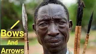 Hadzabe// How do hadza made Bows and Arrows for hunting (Hadzabe tribe in Tanzania)