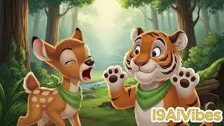 Golden Deer | A Magical Forest Adventure 🦌✨ | Part 1 | AI Animated Short Film.