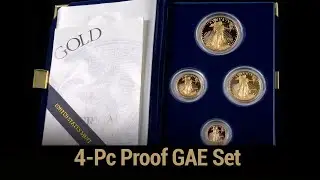 4 Piece Proof Gold American Eagle Set
