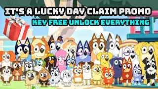 Bluey Let's Play It's A Lucky Day Claim Promo Key Free Unlock Everything Bluey Lets Play
