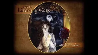2018 Literary Cats Calendar Kickstarter Promo