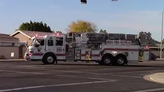 Mesa Fire/Medical Dept. NEW Ladder 206 Responding