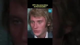 Johnny Hallyday et l'homosexualit&eacute; #INA #shorts