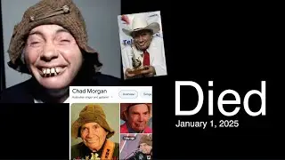 ◆ Chad Morgan just passed away at 91 (Australian country singer and guitarist)