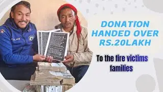 20 Lakh Financial support for 🔥 fire victim family. #fire #victimfamily #support #love #compassion 