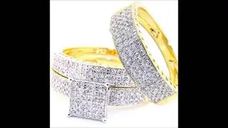 Trio Ring Sets Diamond Wedding Rings