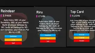 How to Get Reindeer, Riru, Top Card In Anime Fighting simulator endless! |#roblox #Afse #Anime