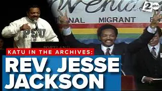 In The Archives: Rev. Jesse Jackson visits Oregon in the 1980's & 90's