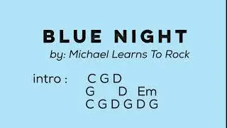 Blue Night - lyrics with chords