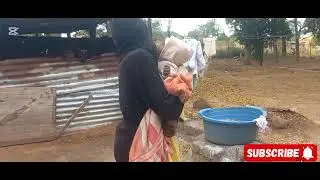 Morning Routine in the African Village | Breastfeeding, Laundry, Gardening & Real Life Moments #vlog