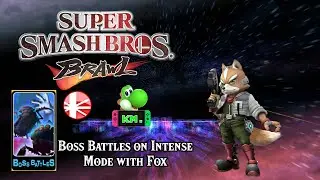 Super Smash Bros. Brawl Boss Battles on Intense with Fox (No Deaths Cleared)