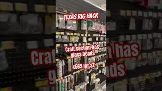 Hack - Walmart Craft Sections Has Glass Beads for a Texas Rig  #fishingequipment