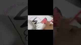 drawing  of water melon #fatima's art and crafts #trending #drawings #viral #shortsviral