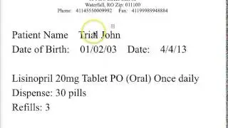Writing medical prescriptions