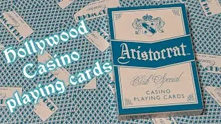 Daily deck review day 147 - Teal Aristocrat Hollywood Casino playing cards
