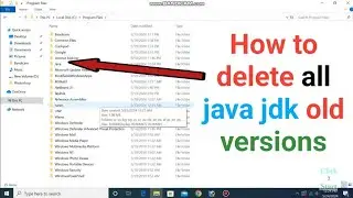 How to delete java jdk old versions