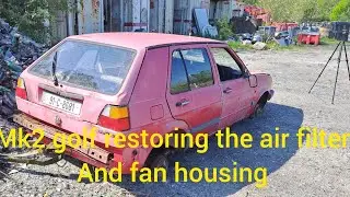 Свежая краска! Восстановление воздушного фильтра и корпуса вентилятора Golf MK2