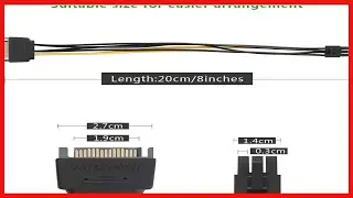 SATA 15-Pin to 6-Pin Adapter: Power Your Graphics Card Without Upgrading Your PSU