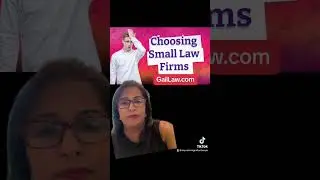 Small Law Firm vs Large Law Firm - Immigration Lawyer Gail Seeram #GailLaw