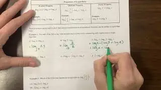 Log Function Manipulation