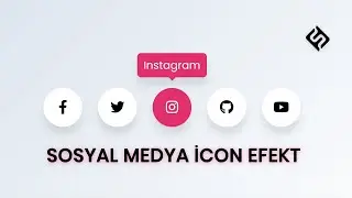 HTML, SCSS İle Sosyal Media İcon Efekti Nasıl Yapılır? | Sosyal Medya Paylaşım
