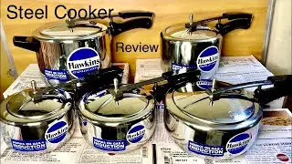 Complete range of Hawkins Steel pressure cooker review Prestige steel cooker review