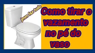 Como tirar o vazamento no vaso sanitário, ao dar descarga#manutenção.