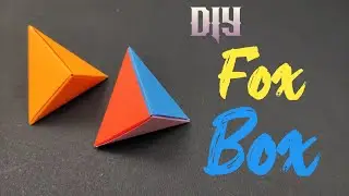 How to make Paper Fox Box || Origami Fox Box making