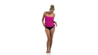 Kenneth Cole Island Fever Blouson Tankini Top | SwimOutlet.com