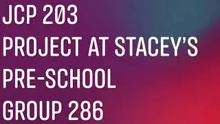 UP EBIT JCP 2020 Group 286-Stacey&rsquo;s Preschool project