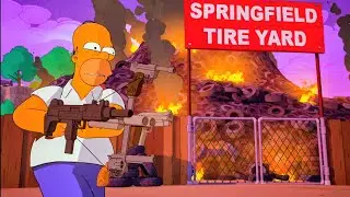 HOMER SIMPSON , SPRINGFIELD TIRE YARD , GIANT LARD LAD DONUT... | THE SIMPSONS X FORTNITE SEASON  