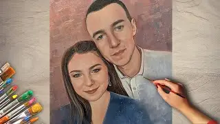 Oil painting portrait | Valentine's Day | Oil on canvas time-lapse