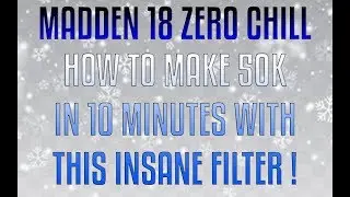 MADDEN 18 - HOW TO MAKE 50K IN 10 MINUTES WITH THIS SNIPING FILTER!