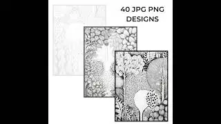 Zentangle Nature Designs &mdash; Botanical Printable Worksheets