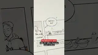 Storyboard in minutes with 20+ billion character asset combinations 😲