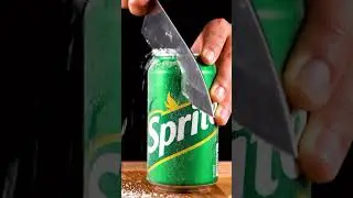 Slicing a frozen Sprite can #asmr #veo3 #ai#oddlysatisfyingvideo#slicing#sprite